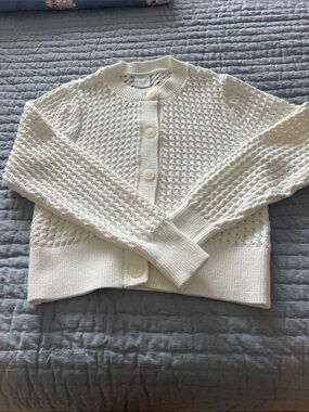 Varley Bettina Textured Knit Jacket Sweater NWOT